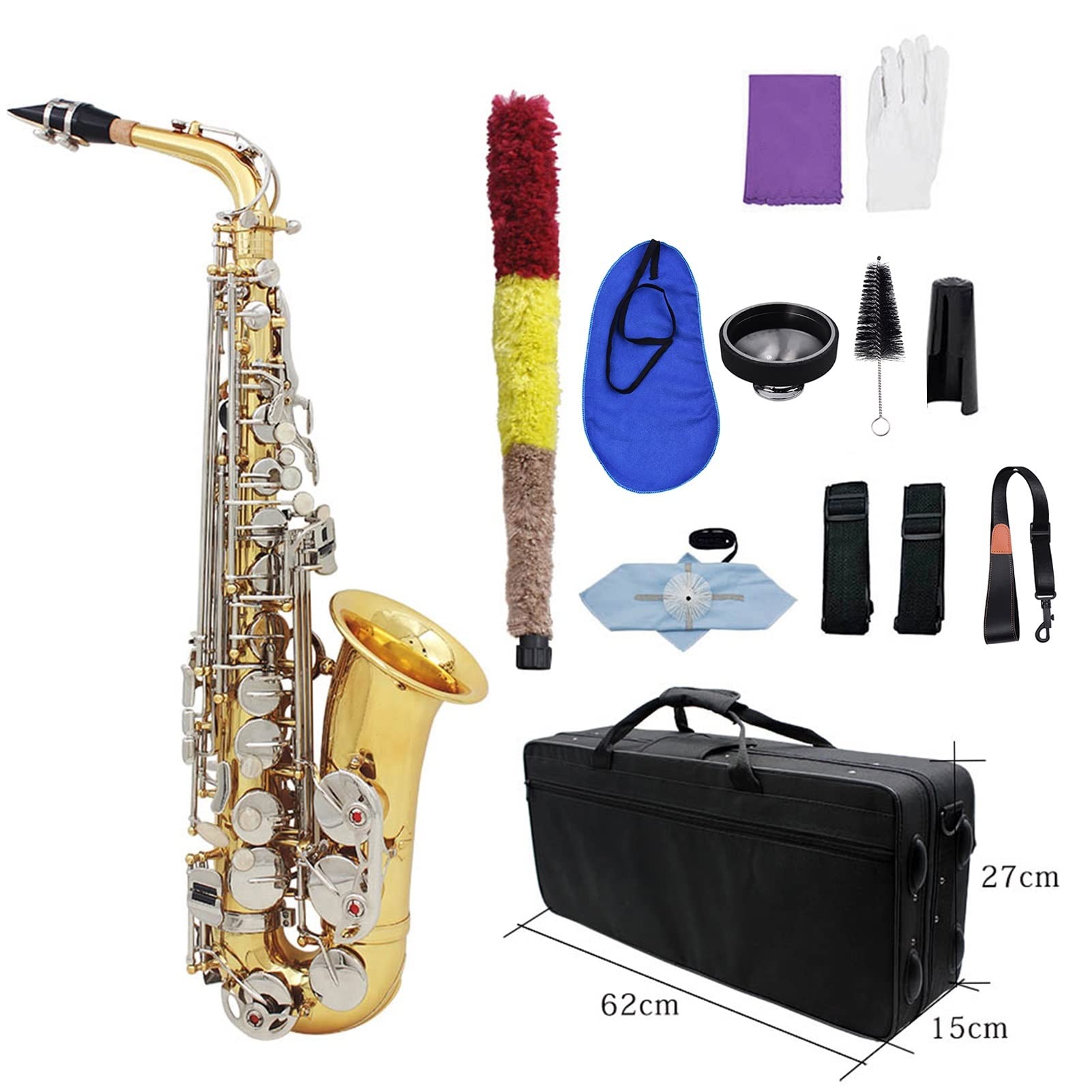 Alt-Saxophon Alt-Saxophon Glänzendes Messing Graviertes Es-Es-Blasinstrument Saxophon Students