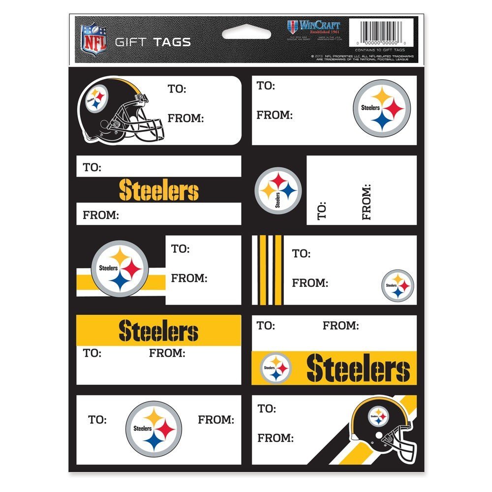 WinCraft NFL Gift Tag Sheet