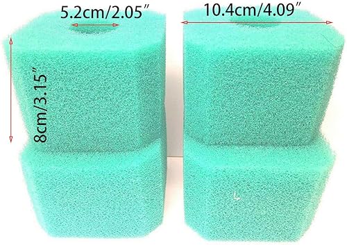 Miniatura 3 de Esponja de filtro de espuma de 4 piezas, repuesto reutilizable lavable para bañera de hidromasaje