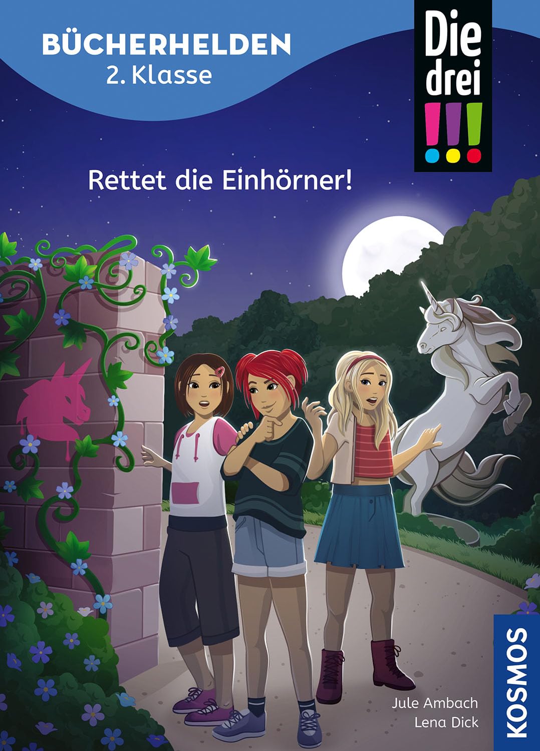 Die drei !!!, Bücherhelden 2. Klasse, Rettet die Einhörner!: Gut lesen können - Kinderbuch für Erstleser ab 7 Jahren - Spannende Detektivgeschichten mit Kim, Franzi und Marie