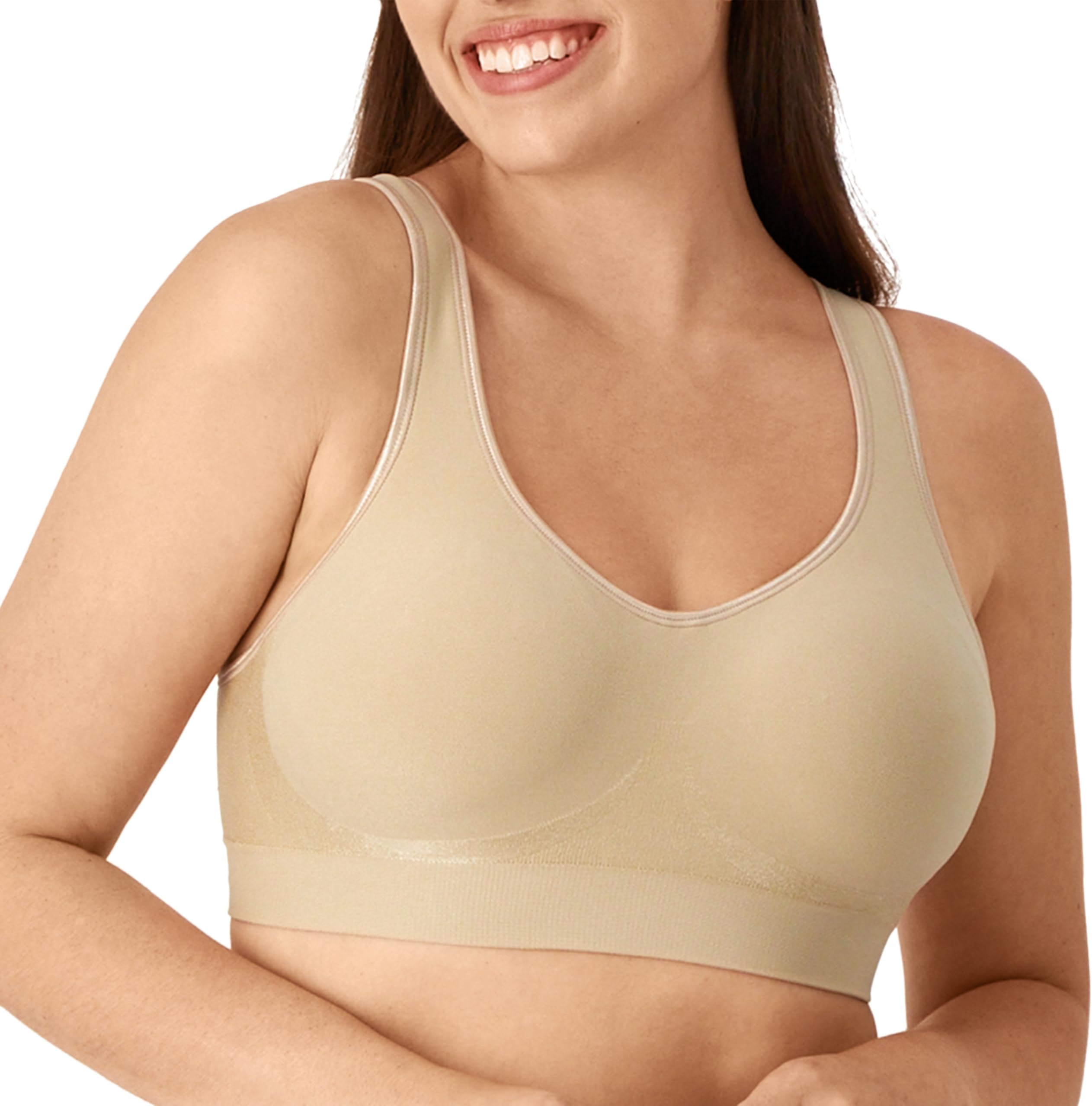 Women's Wireless Bra, Comfort Revolution Wireless Bra for Women, Targeted Shaping, Seamless, Full Coverage