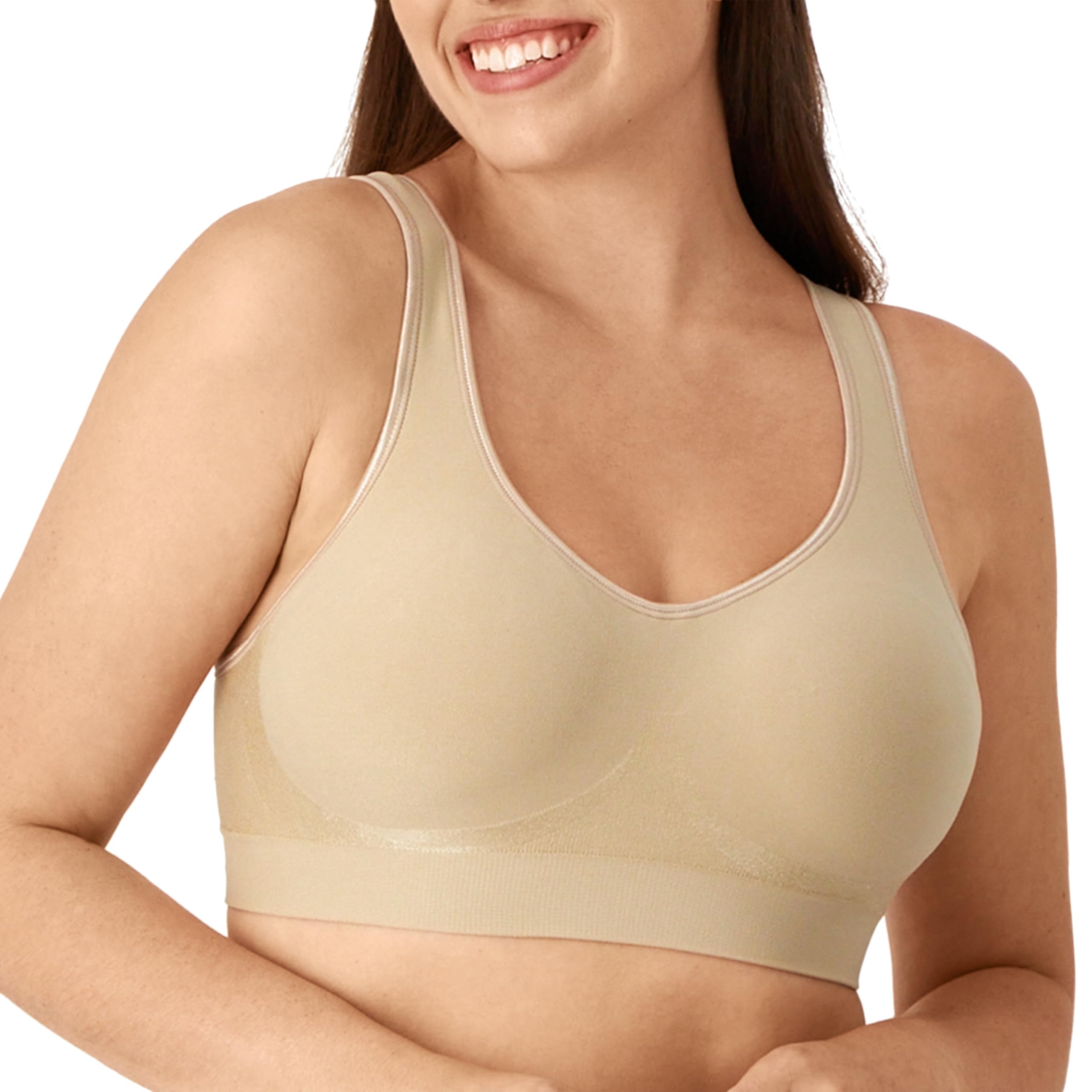 Bali Women's Comfort Revolution Wireless Bra, ComfortFlex Fit Full-Coverage Bra, DF3488