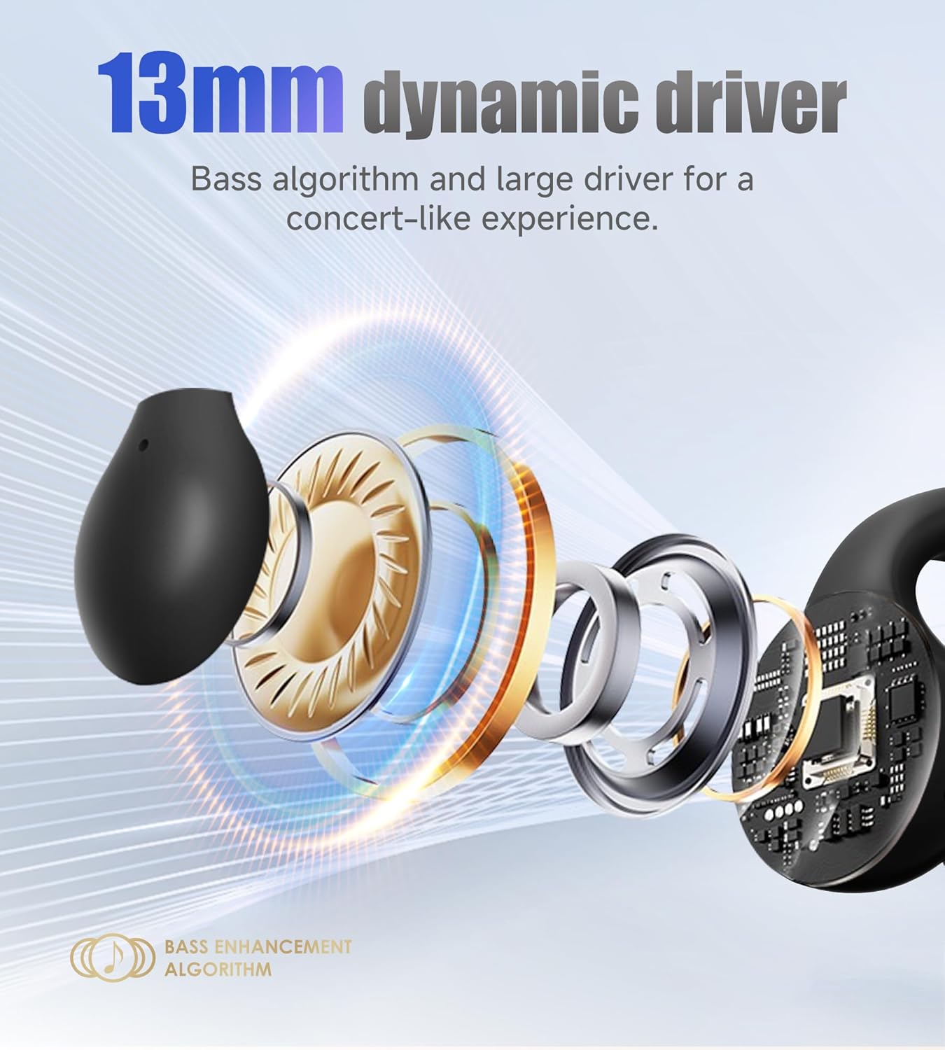 Yakaputika view of a 13mm dynamic driver with bass enhancement algorithm