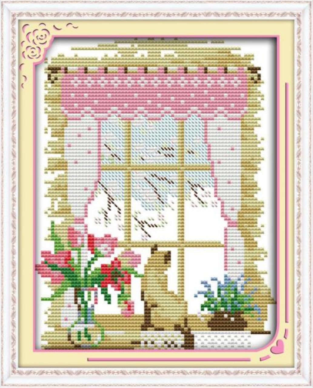 CaptainCrafts Cross Stitch Kits for Adults Counted Needlecrafts Home Decor