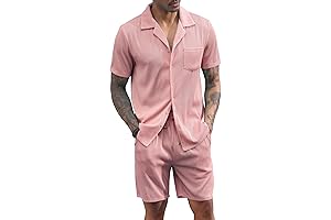 Stylish Two-Piece Men's Summer Short Sets for Casual Comfort