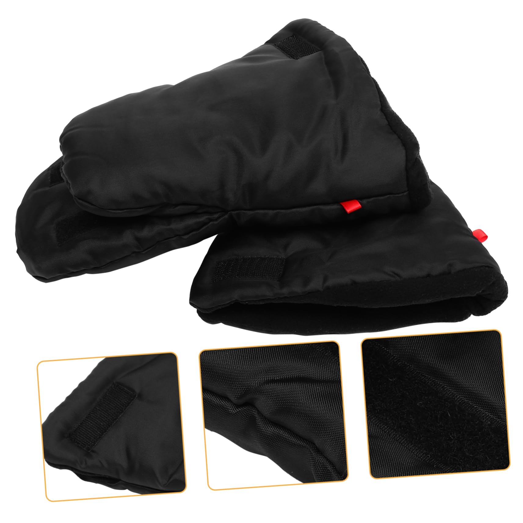 ibasenice 3paires Moufles De Poussette Isolées pour Hiver Chauds Et Imperméables pour Protection Froid Vent De De Poussette Oxford pour Adultes