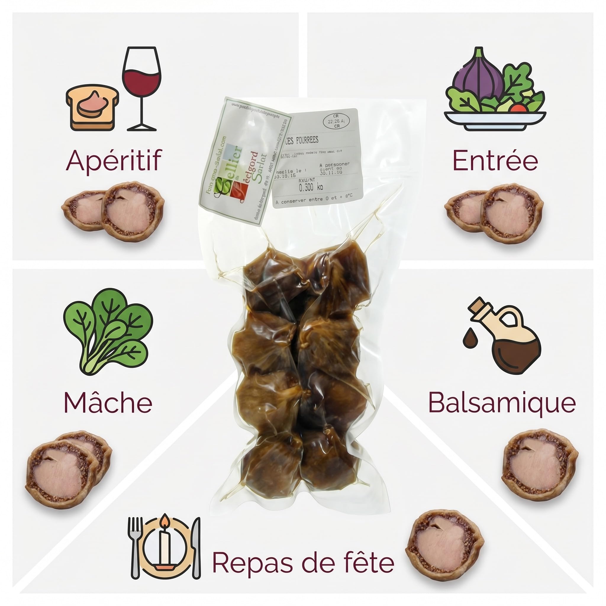 Figues au Foie gras de Canard par 8