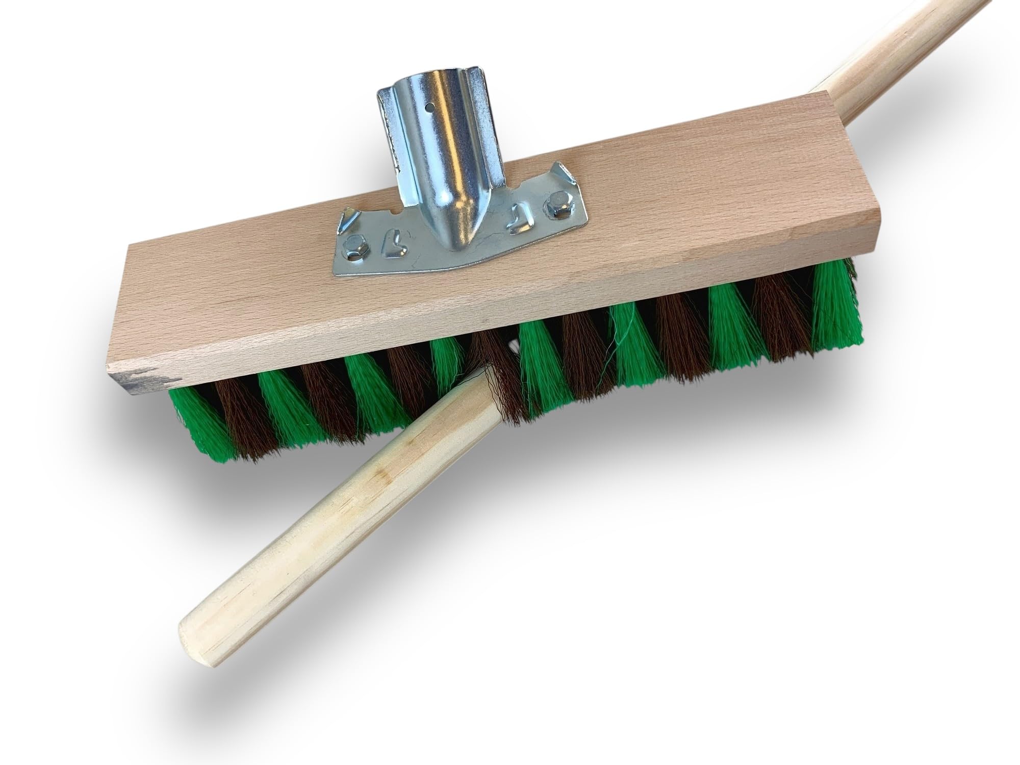 Kibros Balai cantonnier Jardinage 32 cm Fibre zébrée Manche Bois