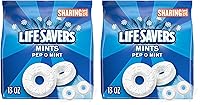 Vista 9 de Life Savers Pep-O-Mint caramelos duros de menta para el aliento, tamaño para compartir, bolsa de 13 onzas
