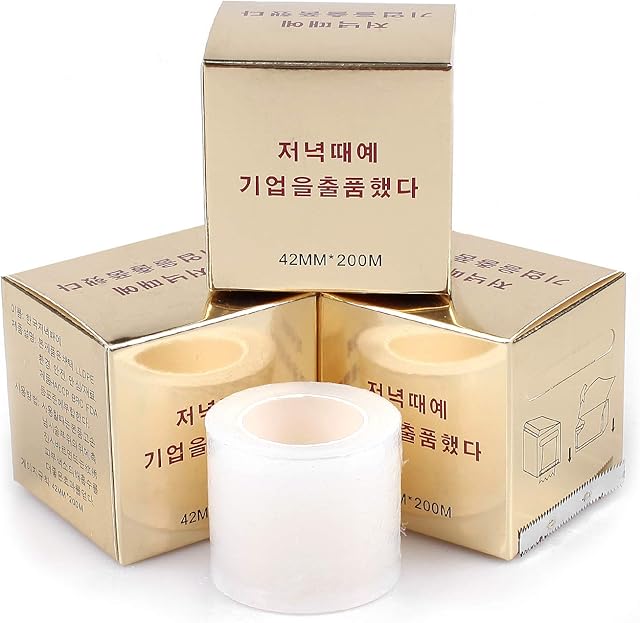 Fenshine 4 Rolls Preservative Film For Professional Eyebrow Lips Permanent Make Up Supplies Wrap Cover Tape (4 Rolls)
