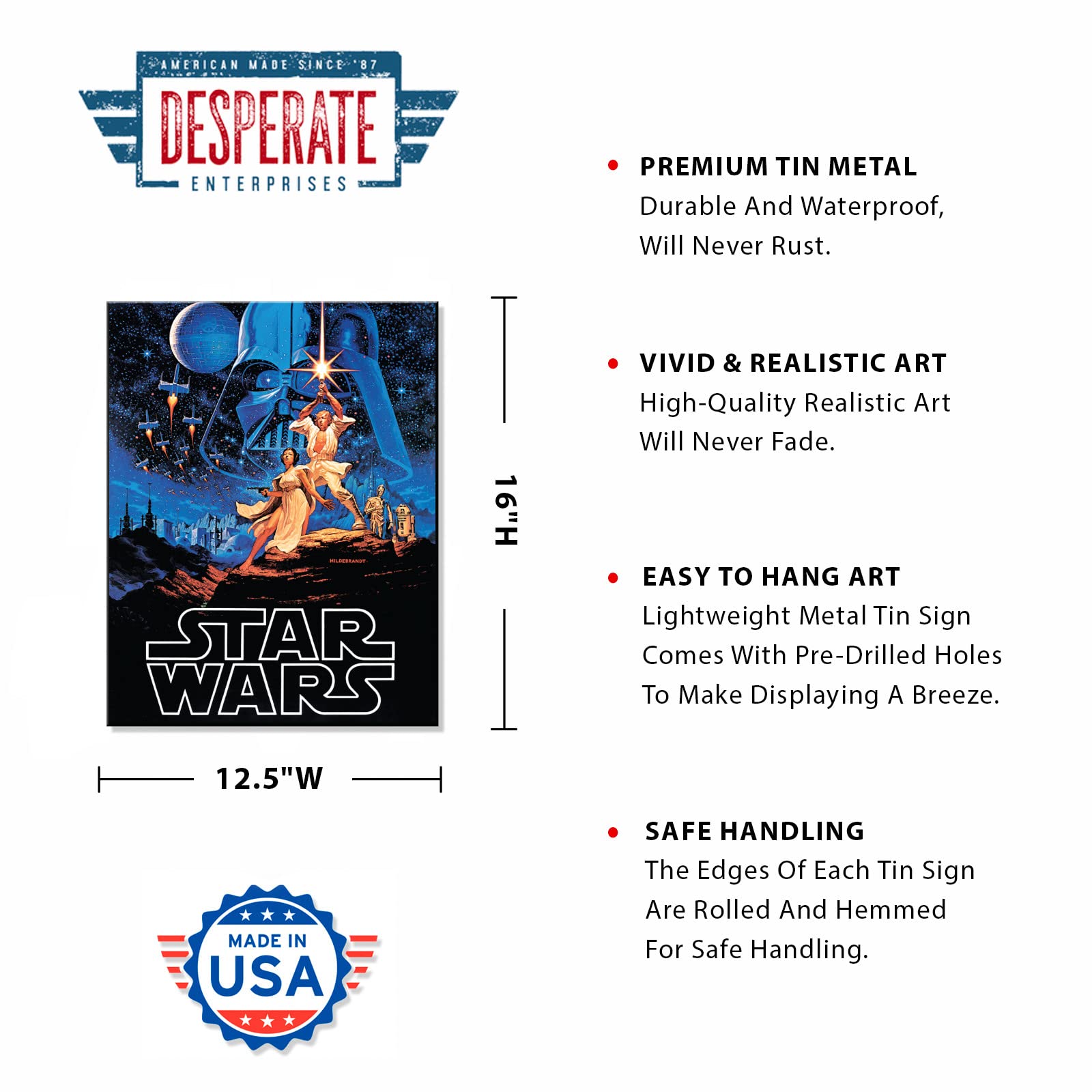 Desperate Enterprises Star Wars: A New Hope by Hildebrandt Tin