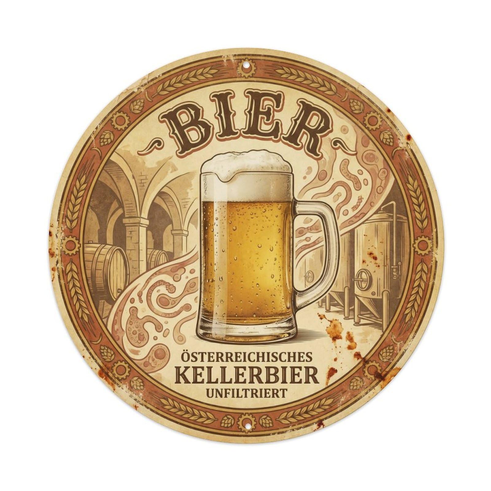 Craft Beer Austrian Culture Brew House Beverage Vintage Metal Tin Sign