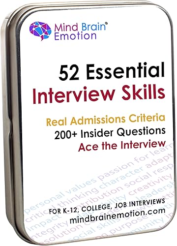 Miniatura 1 de Mind Brain Emotion 52 Habilidades esenciales de entrevista preparación para la escuela privada, universidad, entrevistas de entrada de trabajo  Más