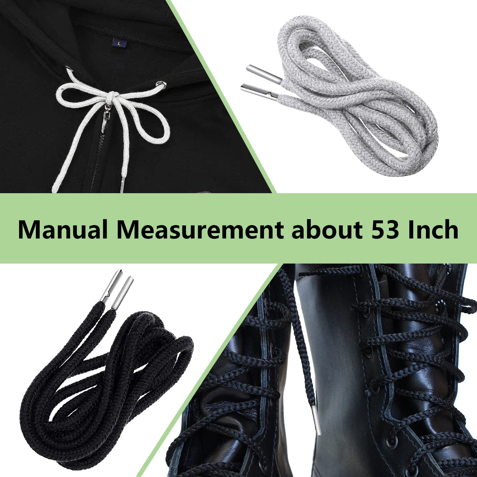 Set 4 Cordini Elastici Per Felpe - Coulisse Universali Per Pantaloni E Cappucci | Colorati E Pratici - Foto 4