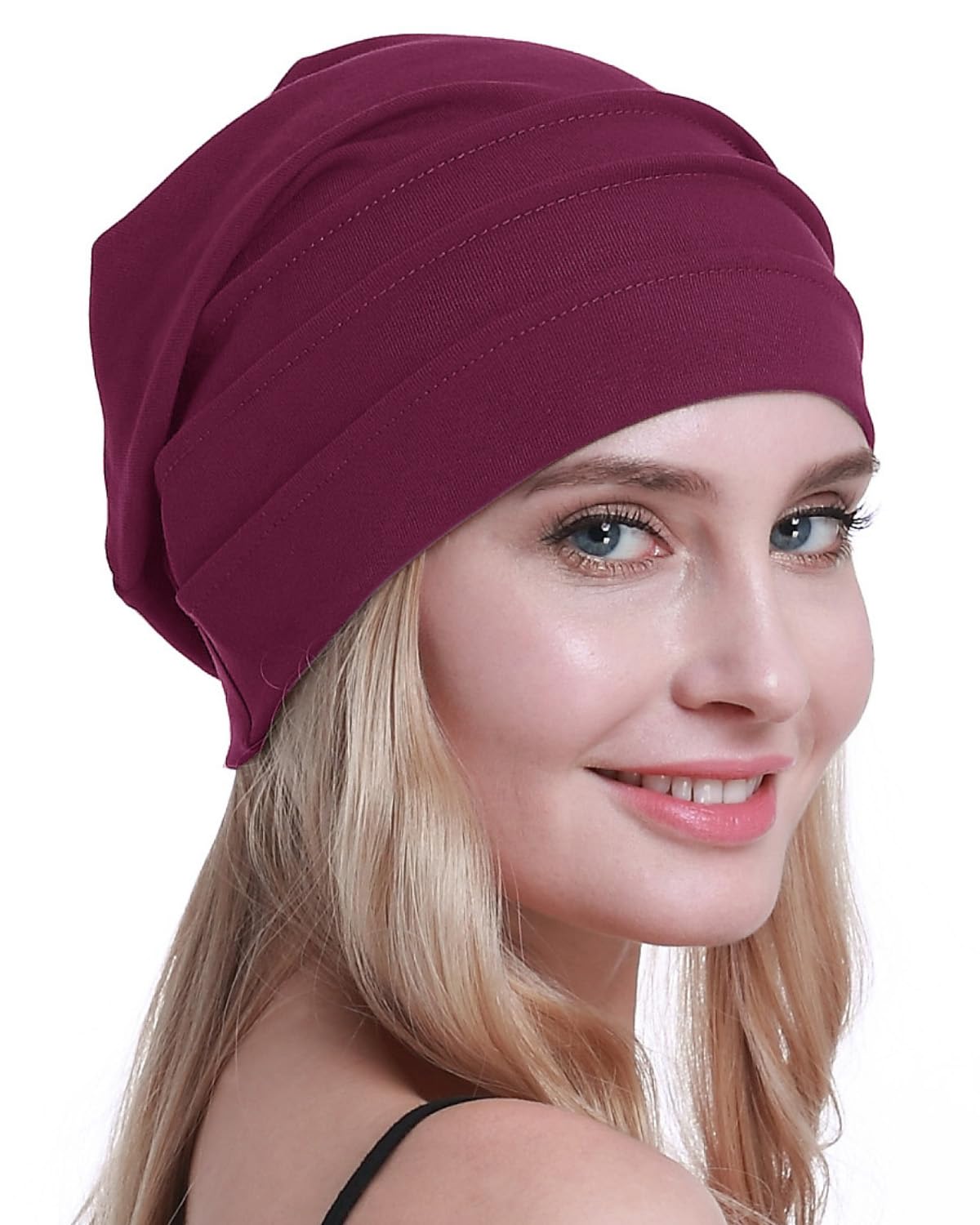 osvyo Copricapo in cotone da chemioterapia, per donne affette da cancro, perdita di capelli, morbido, in confezione sigillata