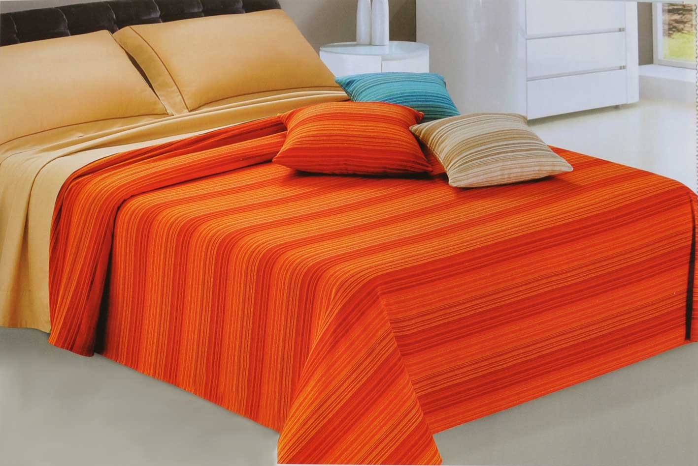 Casatessile Copriletto Telo arredo Sahara Maxi cm 300x260 - Verde