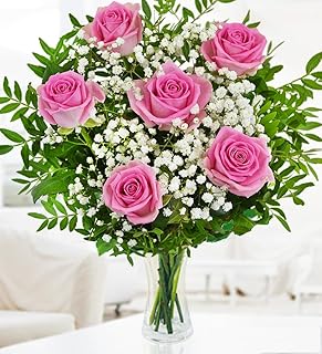 Bonitas Rosas de Color Rosa - Ramo de Flores – Regalo Floral - Flores Frescas para Cumpleaños o Día de la Madre – Arreglo de Lujo con Entrega al Día Siguiente – Sorpresa Elegante para Ella