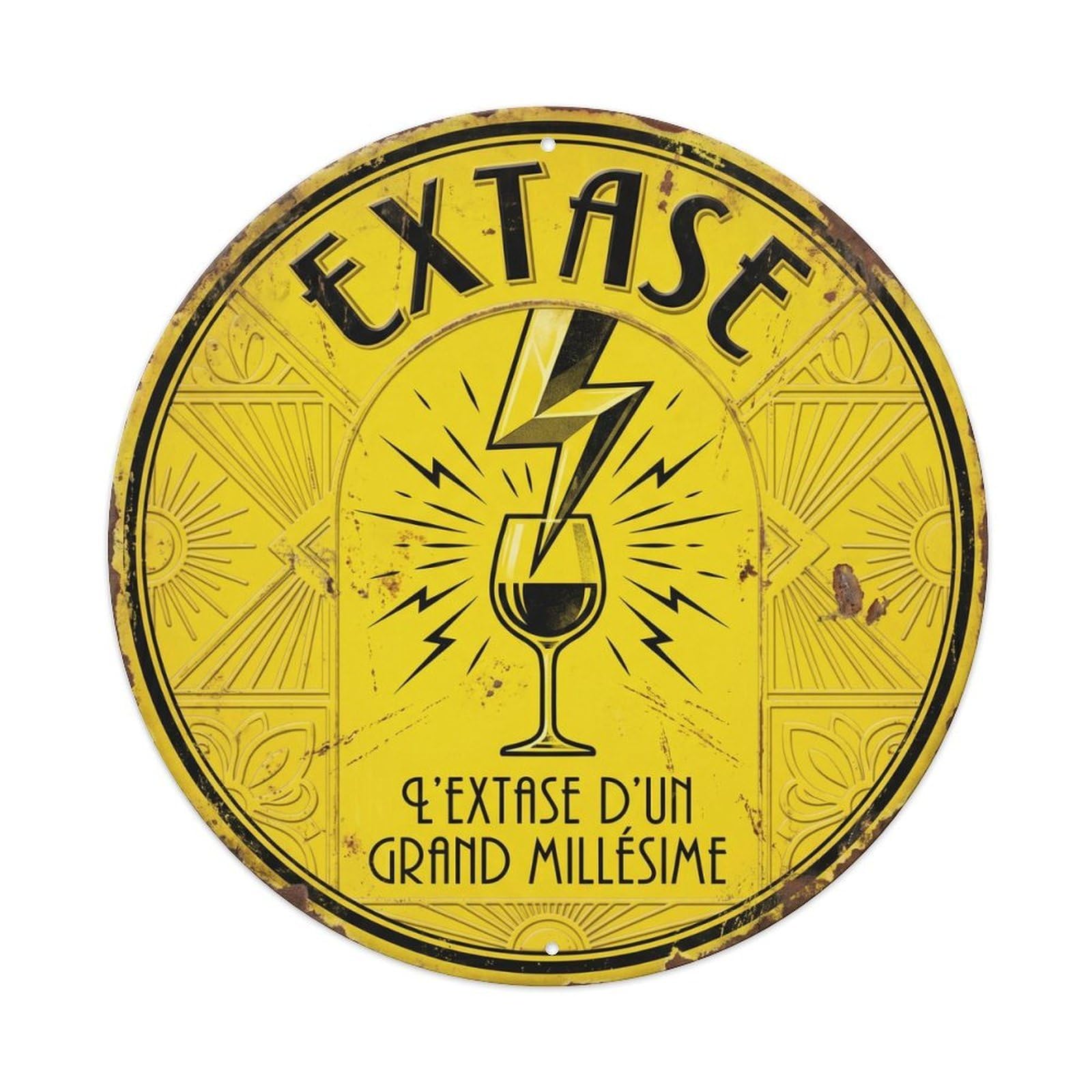 Ecstasy Humorous Bistro Ecstasy Metal Tin Sign