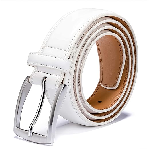 Cinto Genuine Leather Dress Belt - Classic & Fashion for Work Business and Casual KM Legendmasculino