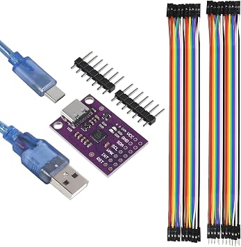 1PCS CP2112 محول Type-C MCU-2112 لوحة تصحيح وحدة اتصال USB إلى SMBus I2C مع كابل USB C مع كابل Dupont