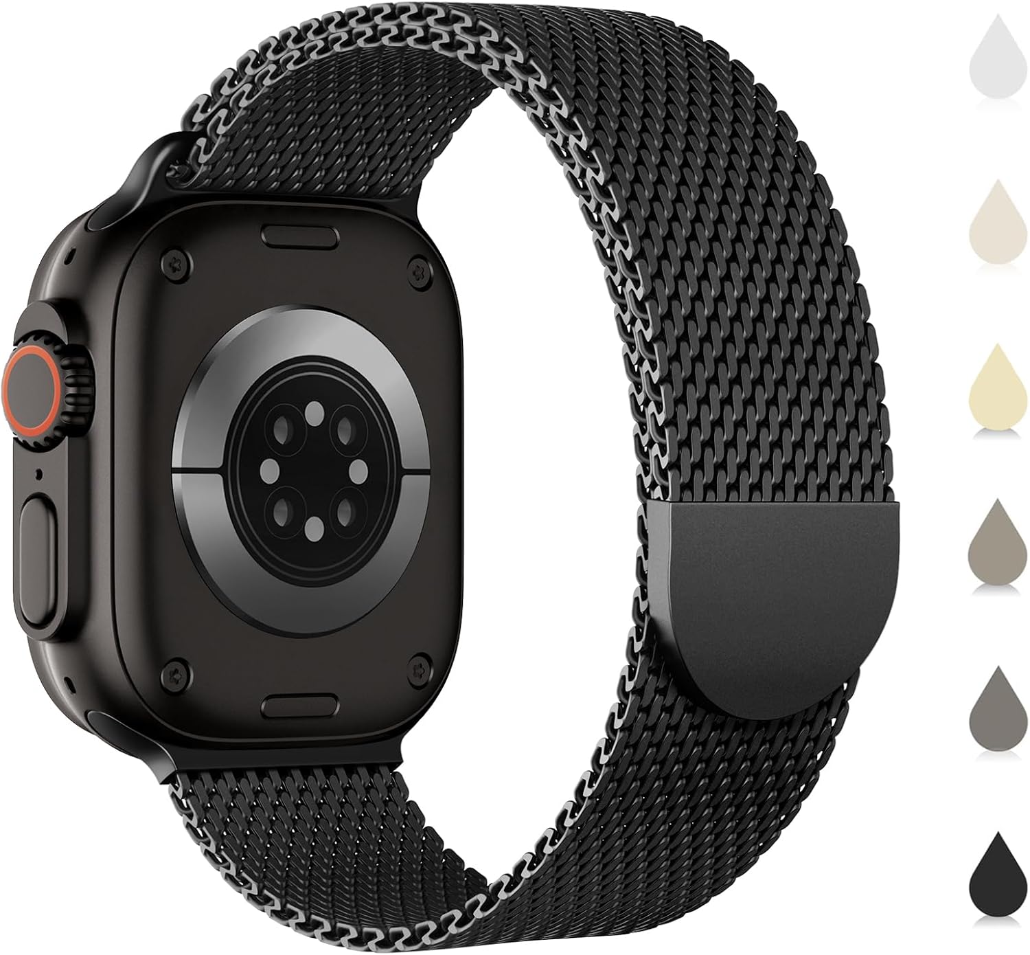 Original Milanese Metal Band Compatible with Apple Watch Bands - Main Image