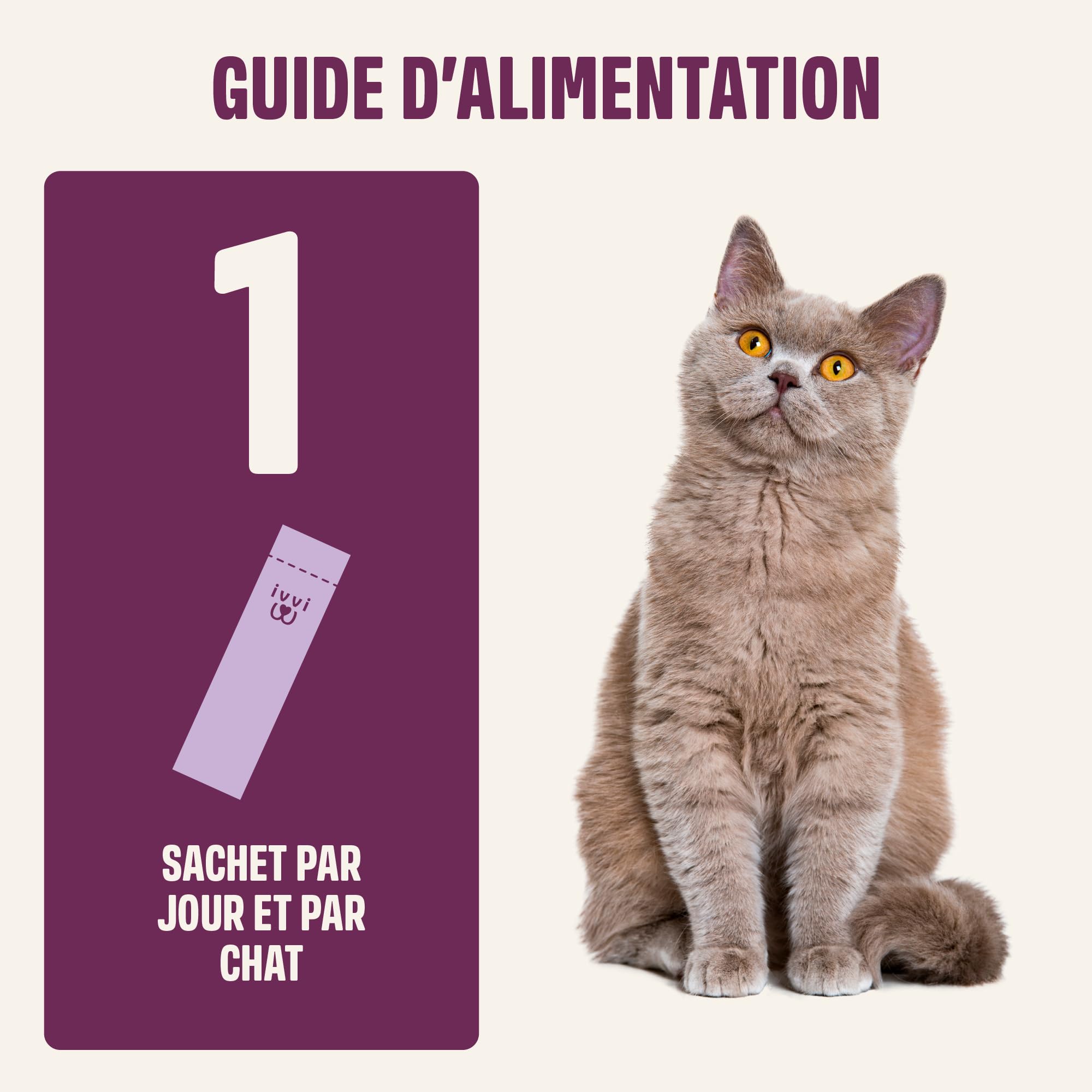 ivvi Calmant pour Chat Relax Essence – Crème à Lécher Anti-Stress Chat avec Camomille, L-Tryptophane & Magnésium – Soutien du Calme et du Bien-Être – 30 x 15g – au Vrai Thon