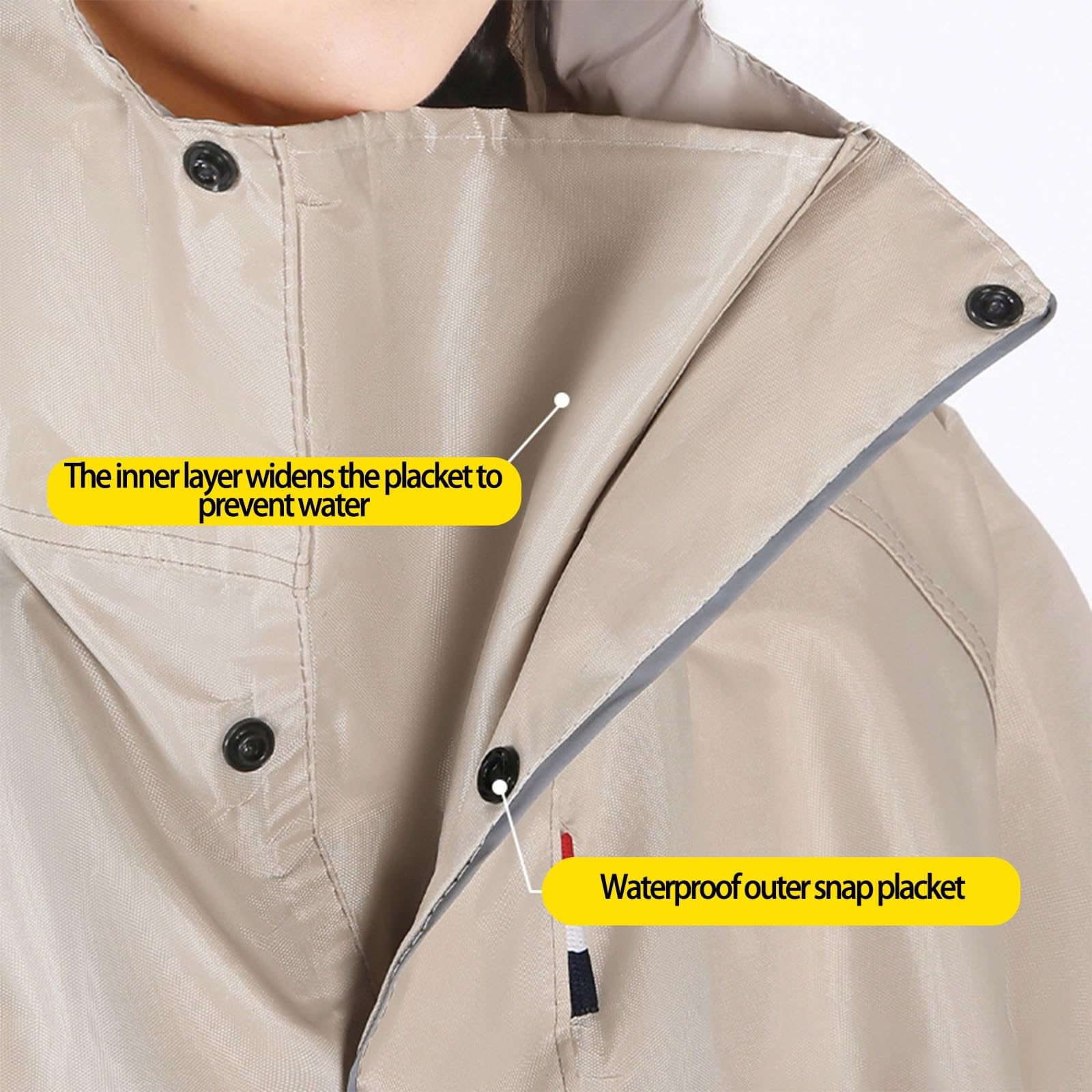 Poncho de lluvia para mujer y hombre, chaqueta larga transpirable, chubasquero unisex, multiusos, chubasquero ligero, plegable, tallas grandes, poncho de lluvia, camping