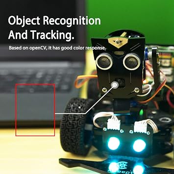 Adeept Mars Rover PiCar-B Smart Robot Car Kit for Raspberry Pi 4 3 Model B+ B, Speech Recognition, OpenCV, Real-time Video Transmission, STEM Educational Robot with PDF