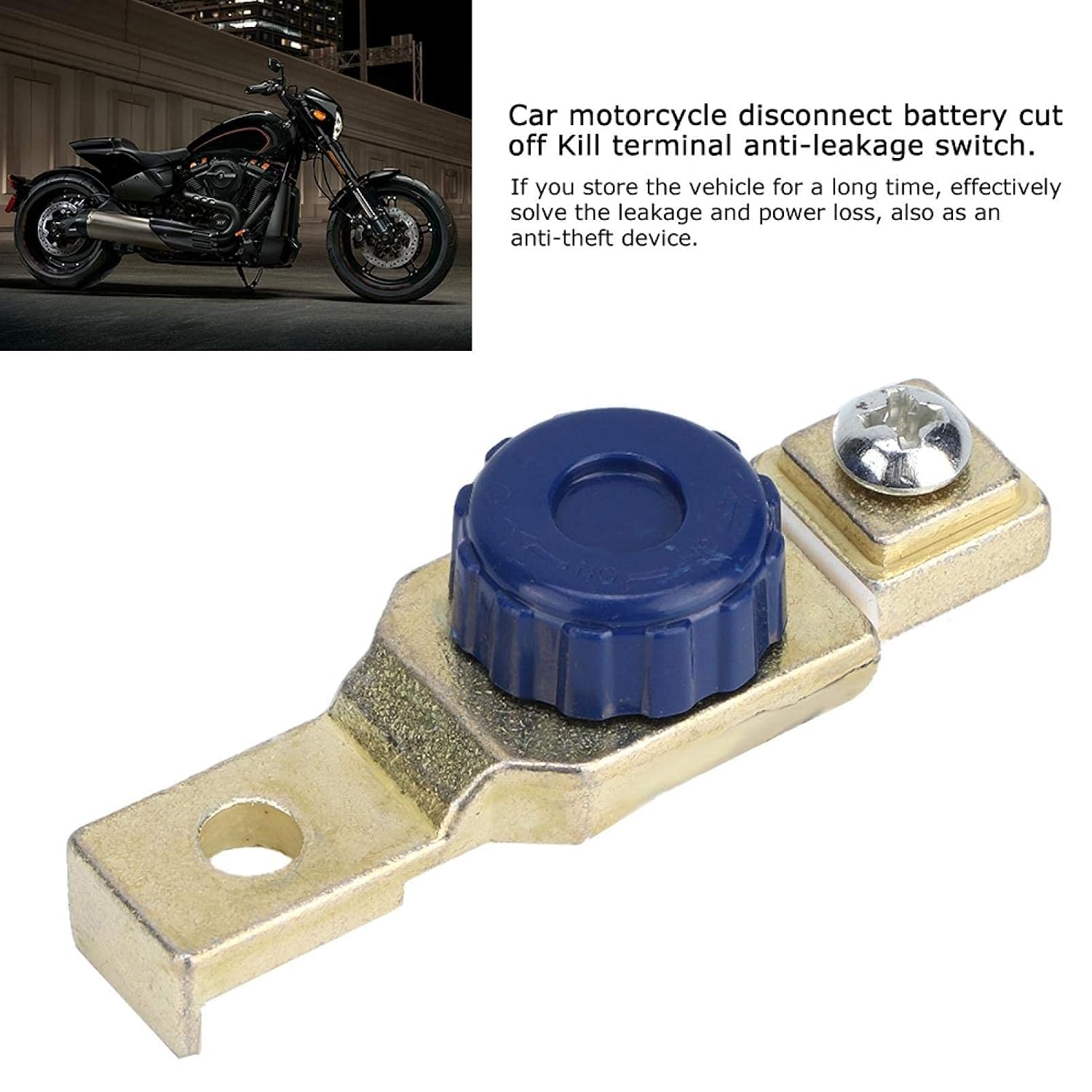 Motorcycle Battery Cut Off Switch Terminal Anti-Leakage Disconnect Post High Current Master Battery Disconnect Switch