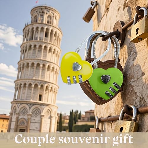 Miniatura 2 de Cerraduras de corazón, candado de amor, cerraduras de casillero pequeñas, cerradura de amor para caja de almacenamiento de joyas, decoración de