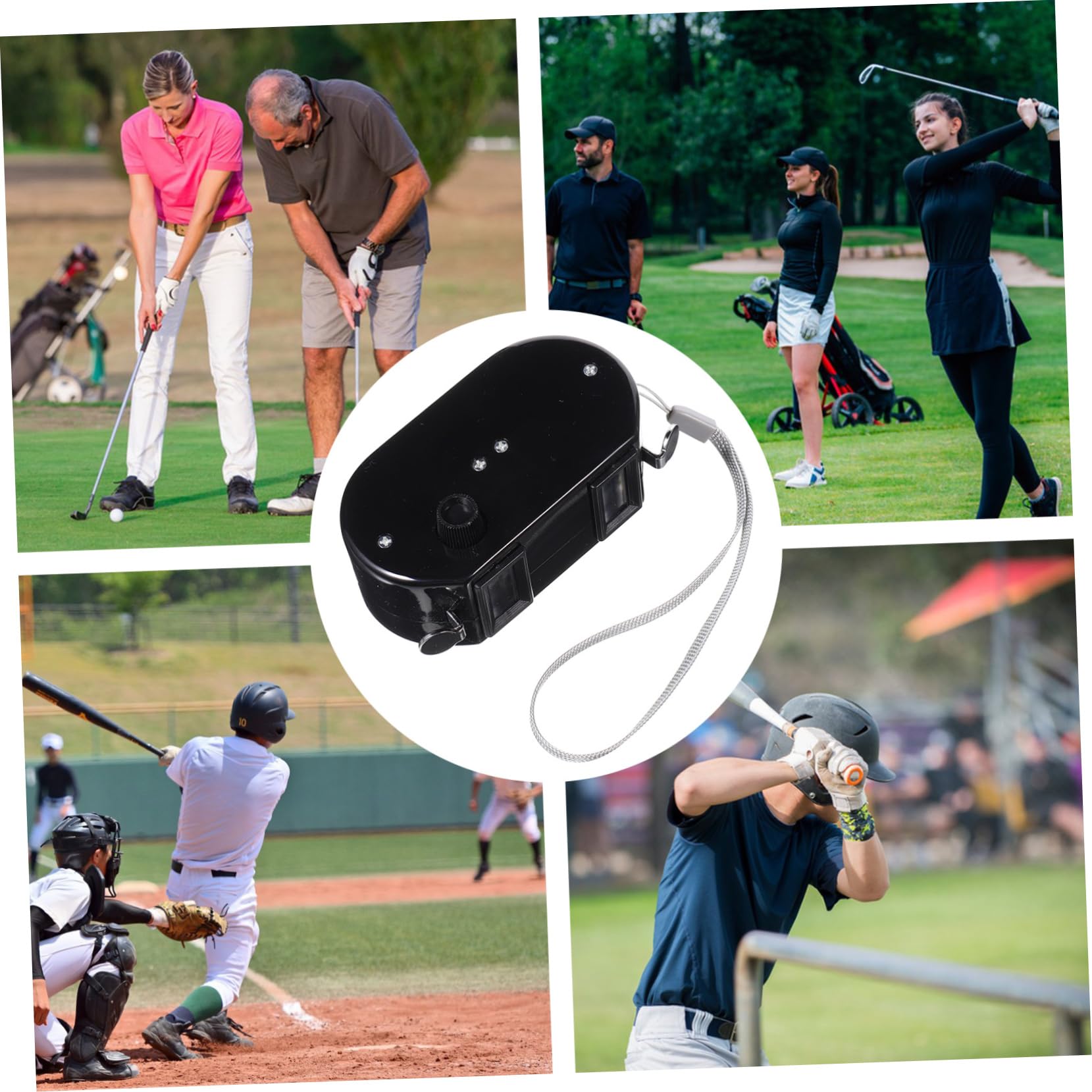 Contador de mano doble con dos funciones de conteo, clicker mecánico portátil para béisbol, golf y eventos deportivos, compacto, duradero, números legibles, negro