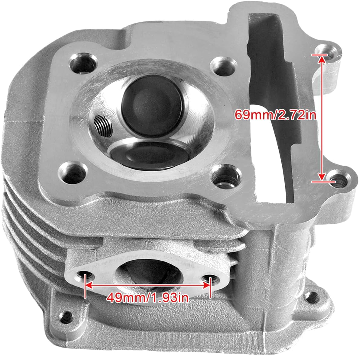 61mm Big Bore Cylinder Kit Upgrade GY6 150cc Engine to 170cc-180cc for 152QMI 157QMJ Engine Jog50-100 CN/CF250 moto other Chinese Scooter Moped ATV Go Kart Quad