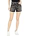 AG Jeans Alexxis High-Rise Vintage Shorts in Shadow Black - Main View