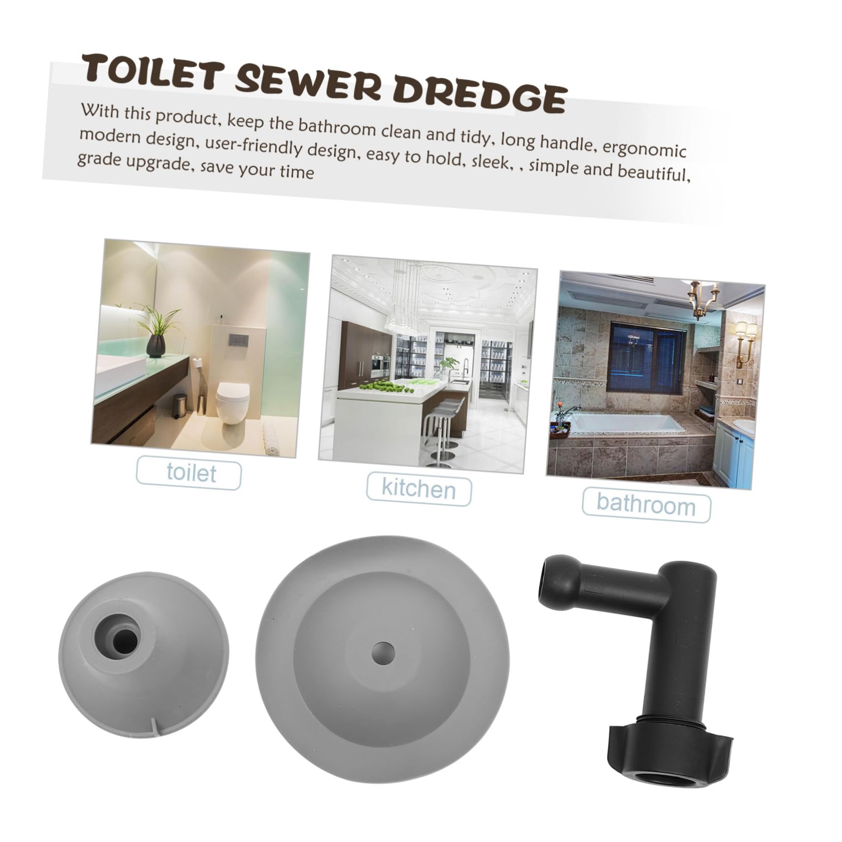 Déboucheur Wc Flexible à Piston Blanc Déboucheur Canalisation Ergonomique Pour Toilettes Et Éviers Nettoyage