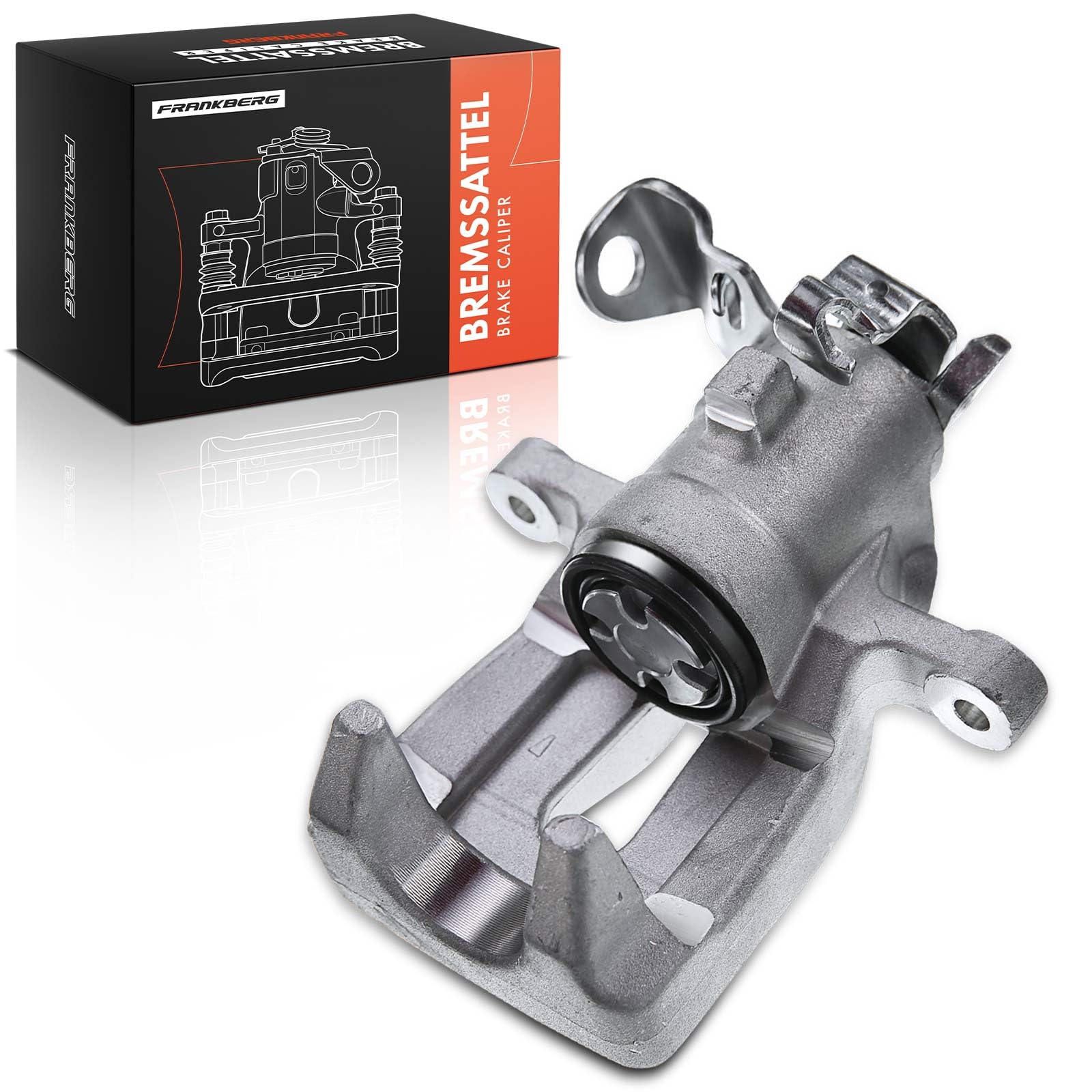 Frankberg Brake Caliper Disc Brake Rear Right Aluminium Compatible with Clio III BR0/1 CR0/1 Clio III Grandtour KR0/1 Clio III Box SB SR Replace# 7701208362