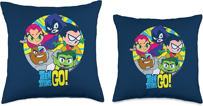 Teen Titans Go! Go Go Group Throw Pillow
