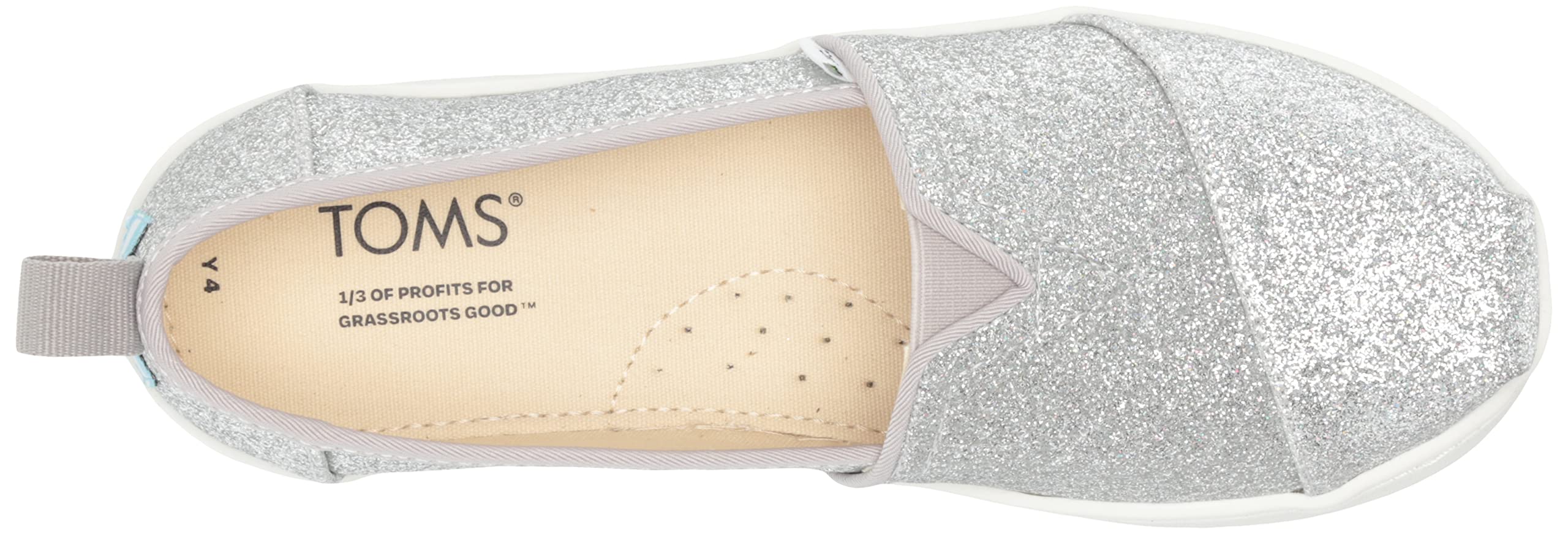 TOMS Alpargata Mocasines Glitter Niños