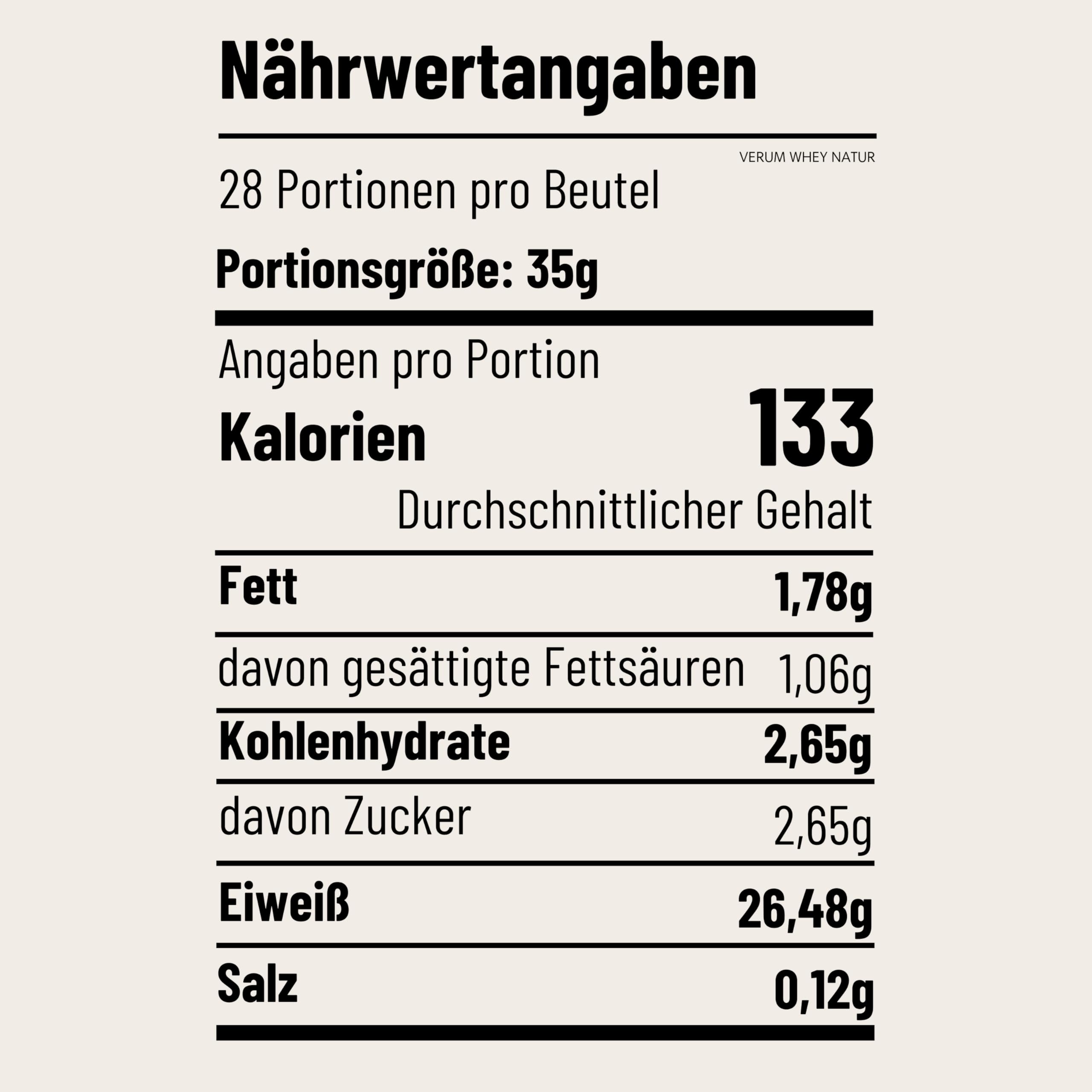 Original® Whey Protein – 1 kg – Extra crémeux – Fabriqué en Allemagne à partir de lait régional – Poudre de protéines pour développer et perdre du poids – Sachet (goût neutre)