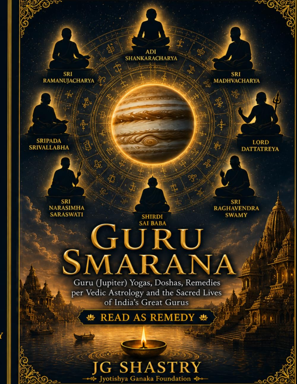 Guru Smarana - Read as Remedy: Guru (Jupiter) Yogas, Doshas, Remedies per Vedic Astrology and the Sacred Lives of India's Great Gurus