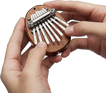 REGIS Kalimba 8-Key Thumb Piano – Sapele Wood Finger Piano Musical Instrument for Adult Use