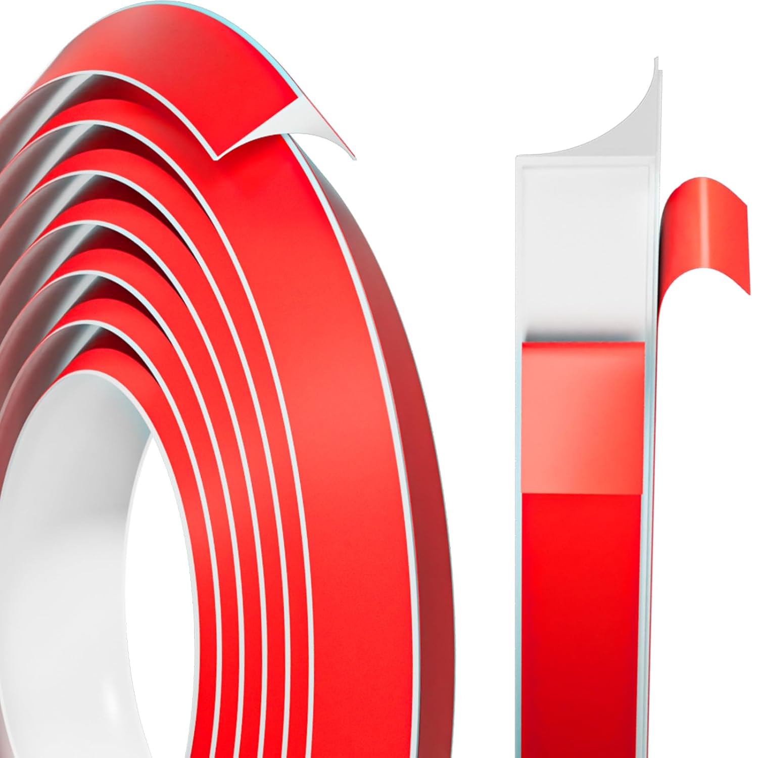 354" Flexible Quarter Round Molding Trim, Bendable Trim Molding, Peel and Stick Silicone Caulk Strip for Floor Edge, Wall Corner, Stairs, Cabinet and Tub Edge