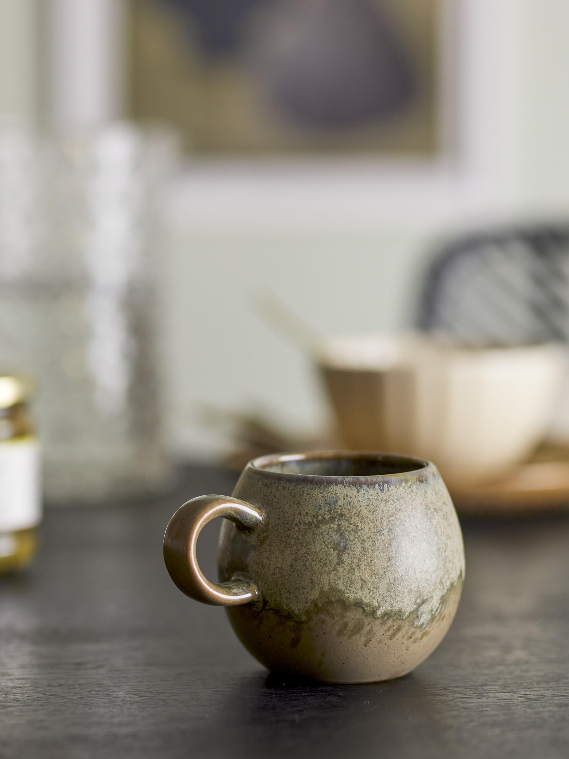 Paula Mug Brown Earthenware Diameter 9 x Height 8 cm, diameter 9 x H8 cm - Image 2