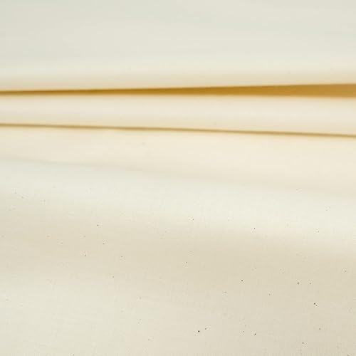 Miniatura 5 de Roc-lon 4748" 100% Algodón Natural Muselina de Calidad Premium Sin Blanquear, Cortada por Yarda, Blanco Cremoso