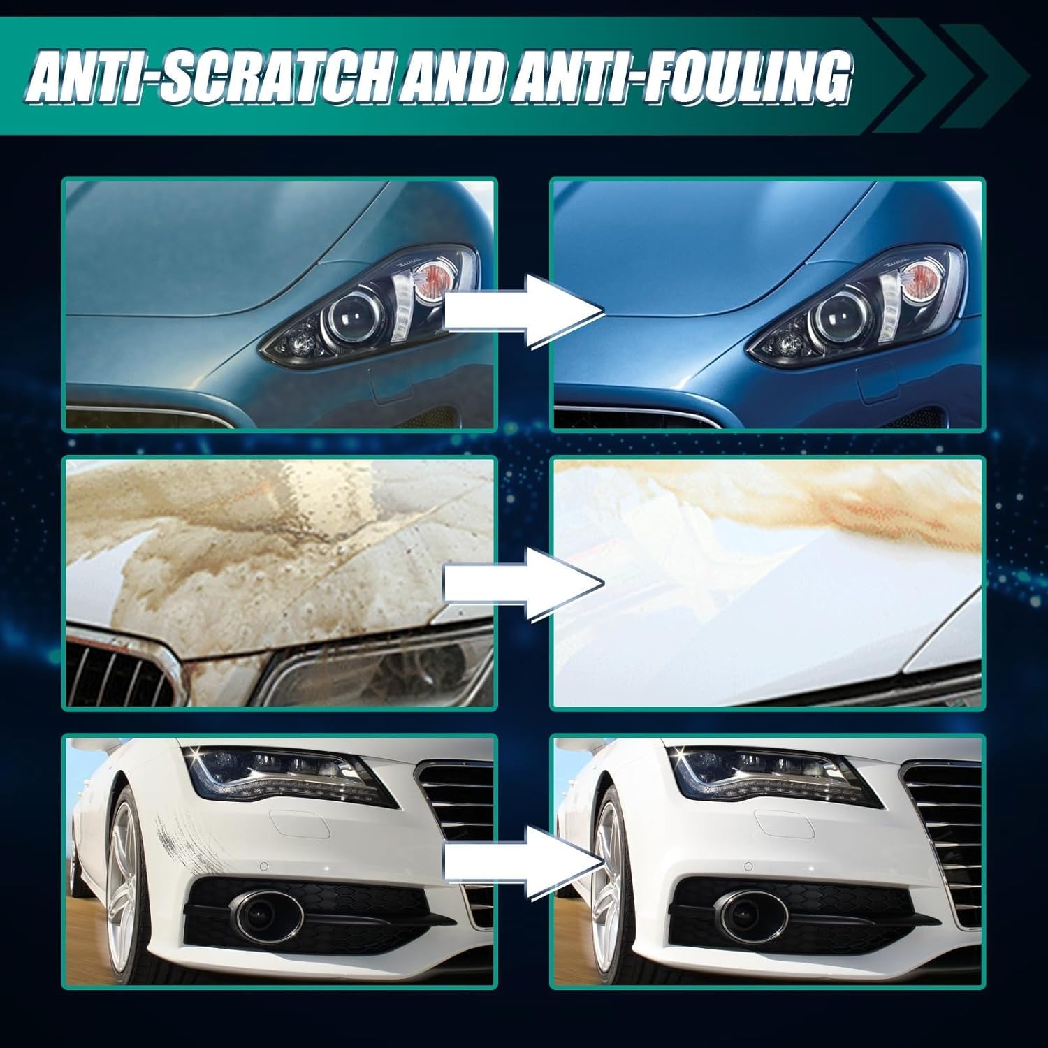 Nurafix Nano Car Scratch Removal Spray, Nurafix Car Scratch Repair Spray, Scratch Remover Kit for Cars, Nano Car Polish Spray Nanotech for Deep Scratch and Swirl Mark Removal (1PC) - 5