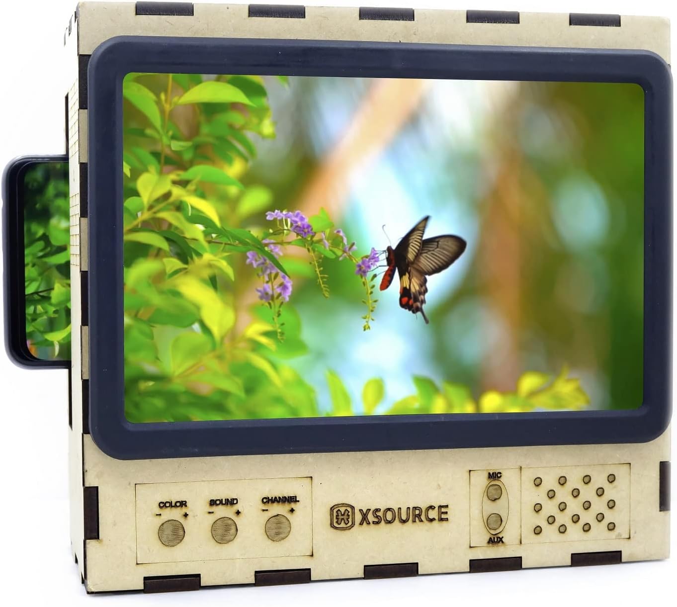 XSOURCE Mobile Phone 3D Screen Magnifier Eyes Protection Enlarged Expander Amplifier F2 Telescopic Mobile Lens Compatible for All Mobile