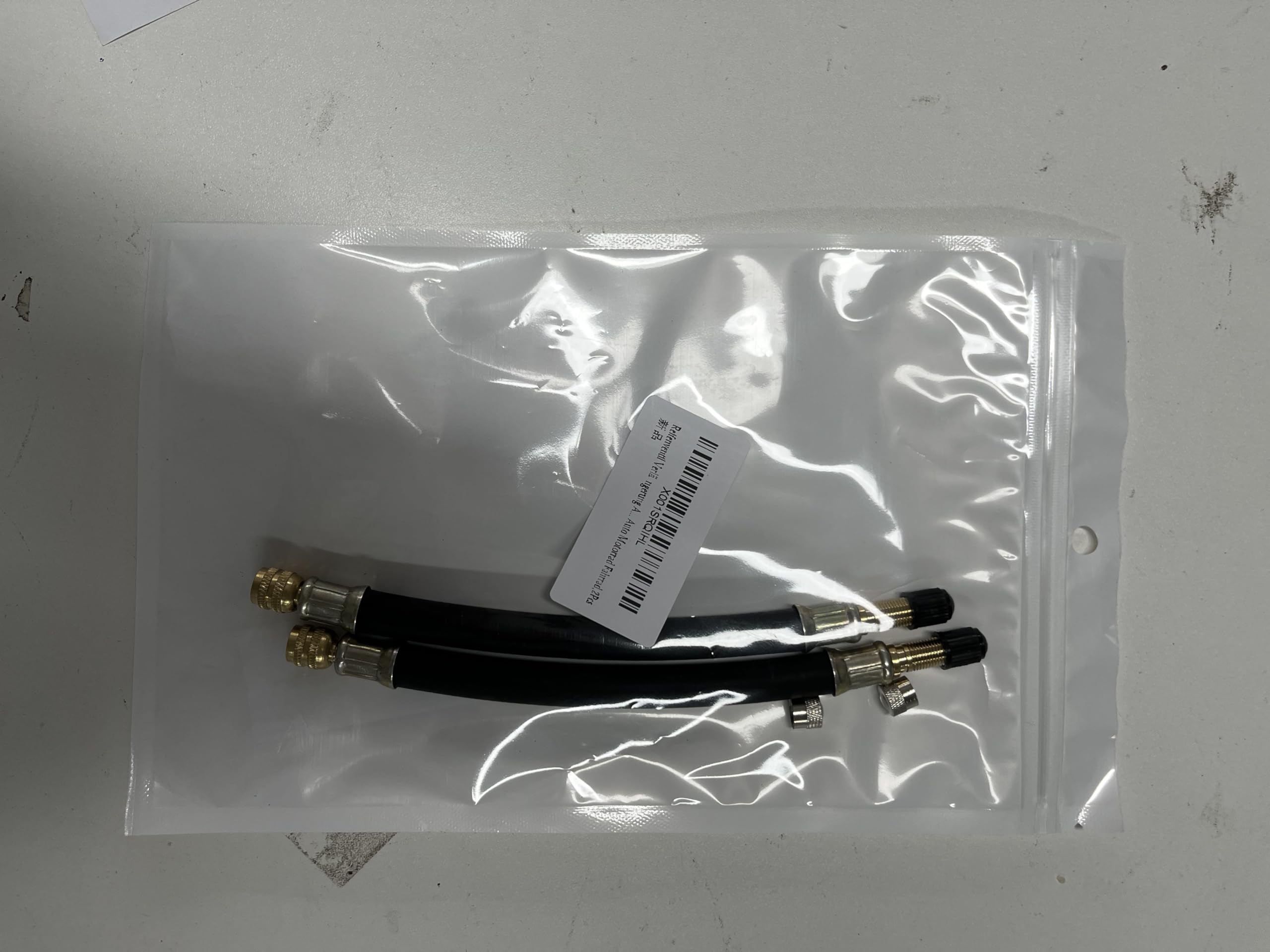Rozszerzenie zaworu,Adapter przedłużający zawór opony,180mm elastyczny zawór opony,2szt Przedłużacz zaworu trzpienia z 2 wtyczkami zaworu do samochodu,Moto,Rower