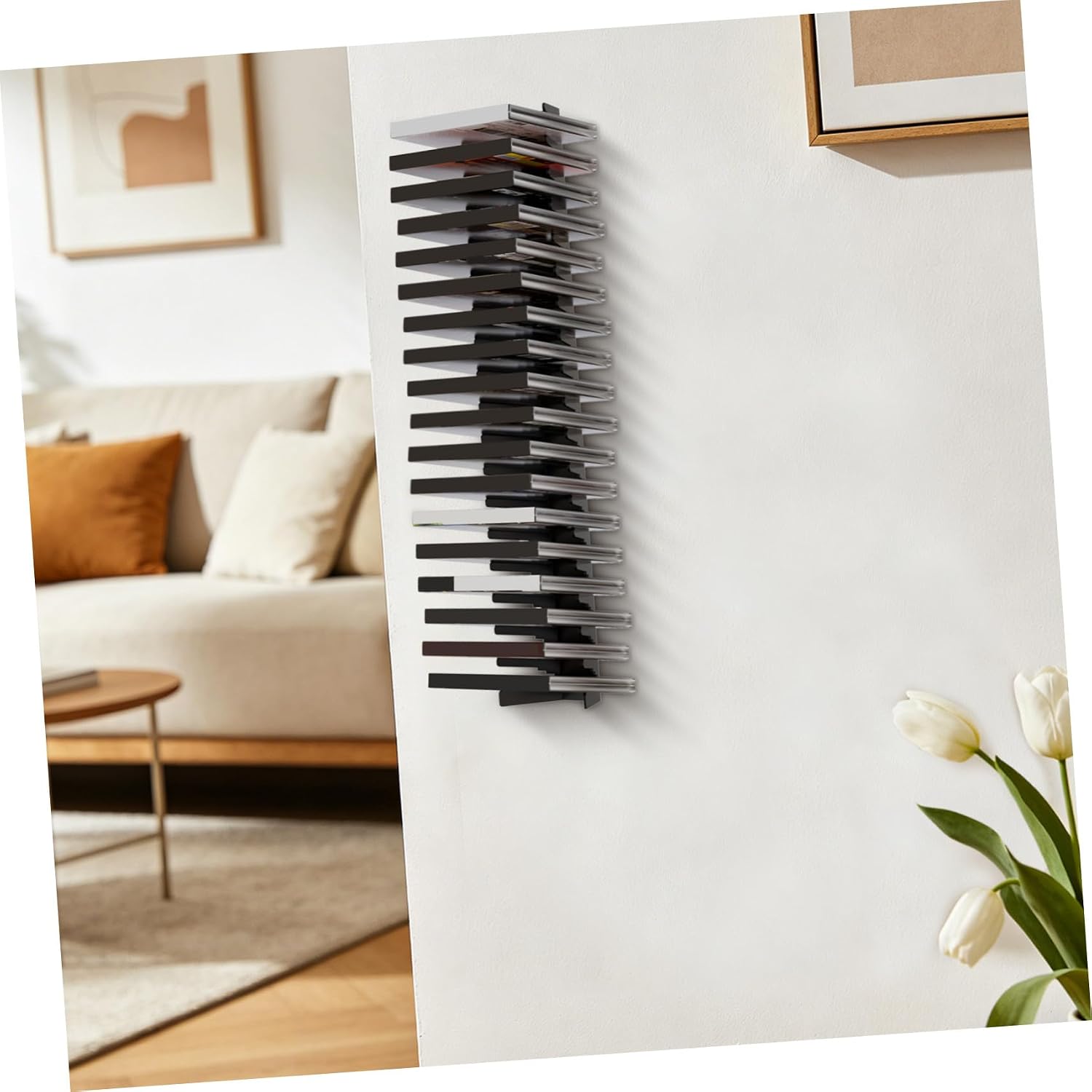 4pcs Video Game Storage Wall Mount - Heavy-Duty Steel Game Case Holder - Media Storage Shelves for Small Spaces Living Rooms Gamer Room