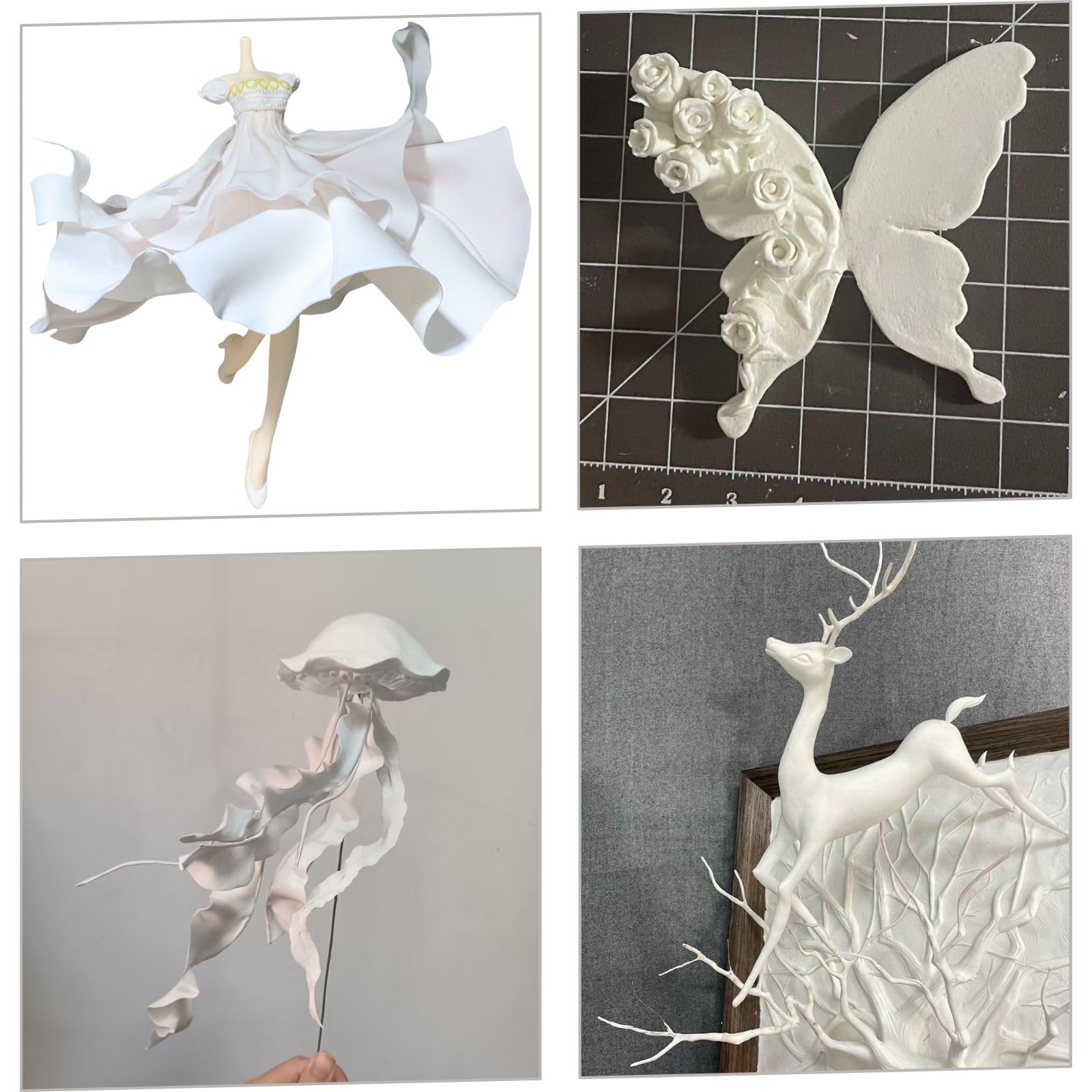 Lightweight Clay - Air Dry Clay, Ultra Light & Soft, Safe & Non-Toxic, Moldable & Flexible, DIY Modeling Clay for Anime Figures, Sculpting, Molding, Creative Art Crafts