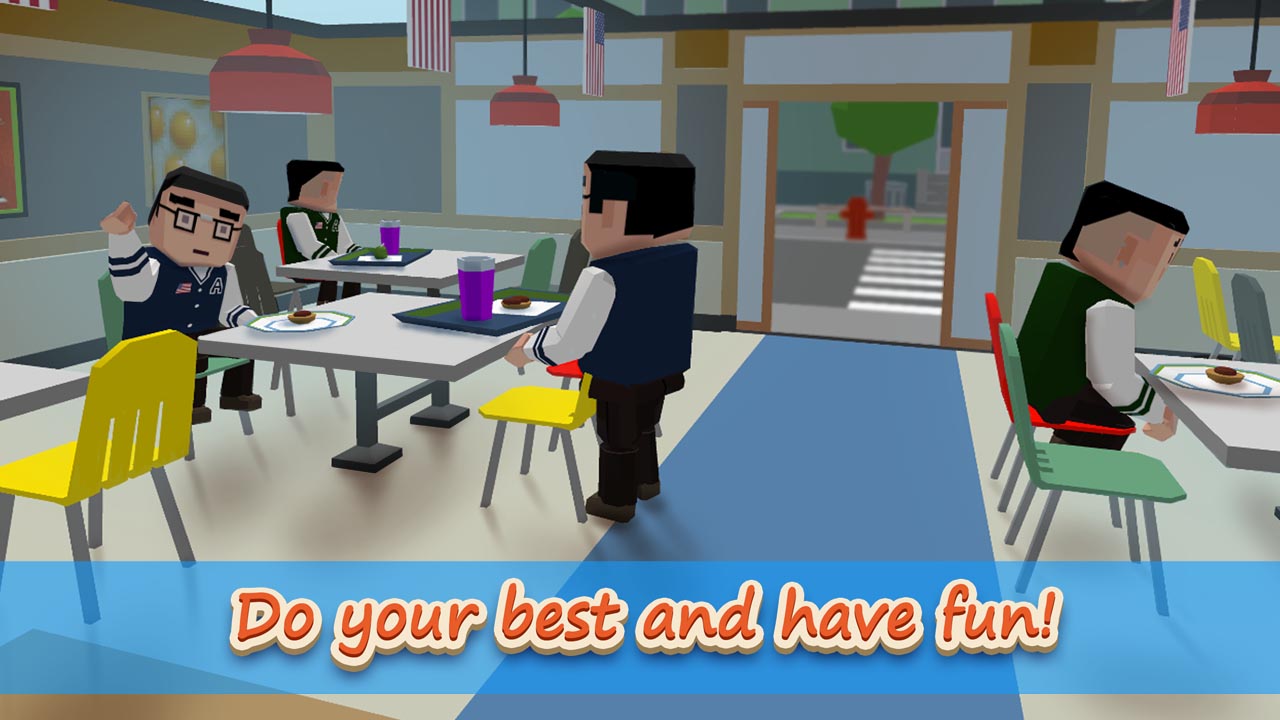 School Lunch Food Cashier Burger Stack Game Craze Fast Food Cafeteria