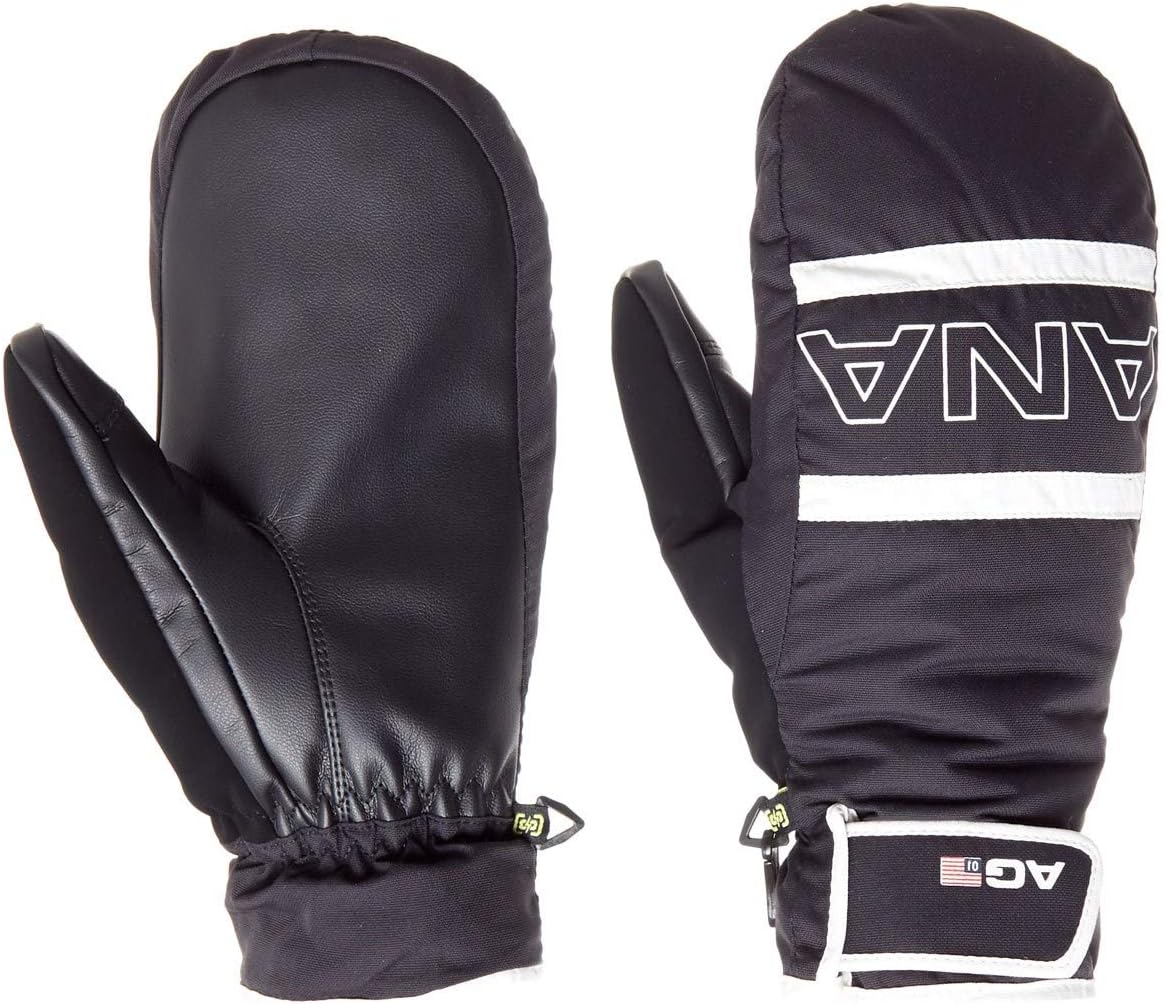 Analog True Black Gentry Snowboarding Mittens (XL, Black)